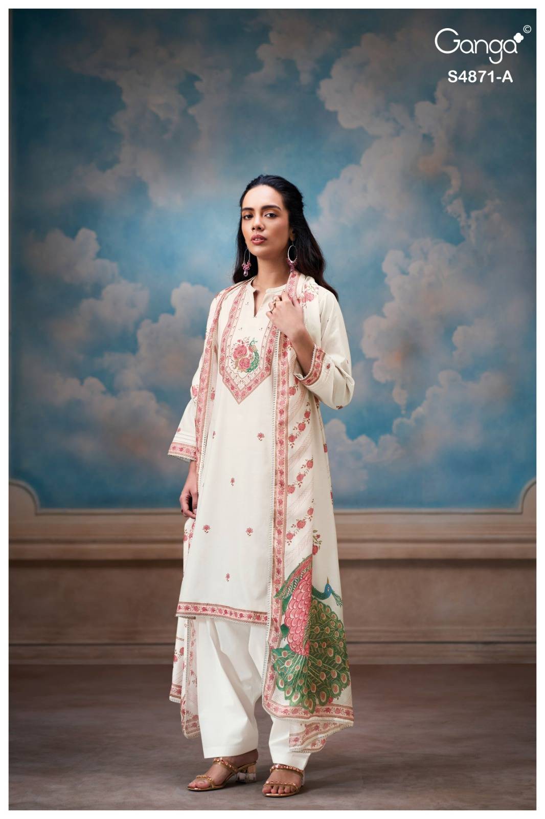 PRANATI 4871 By Ganga Fashion Stylish Beautiful Colourful COTTON Dresses At Wholesale Price